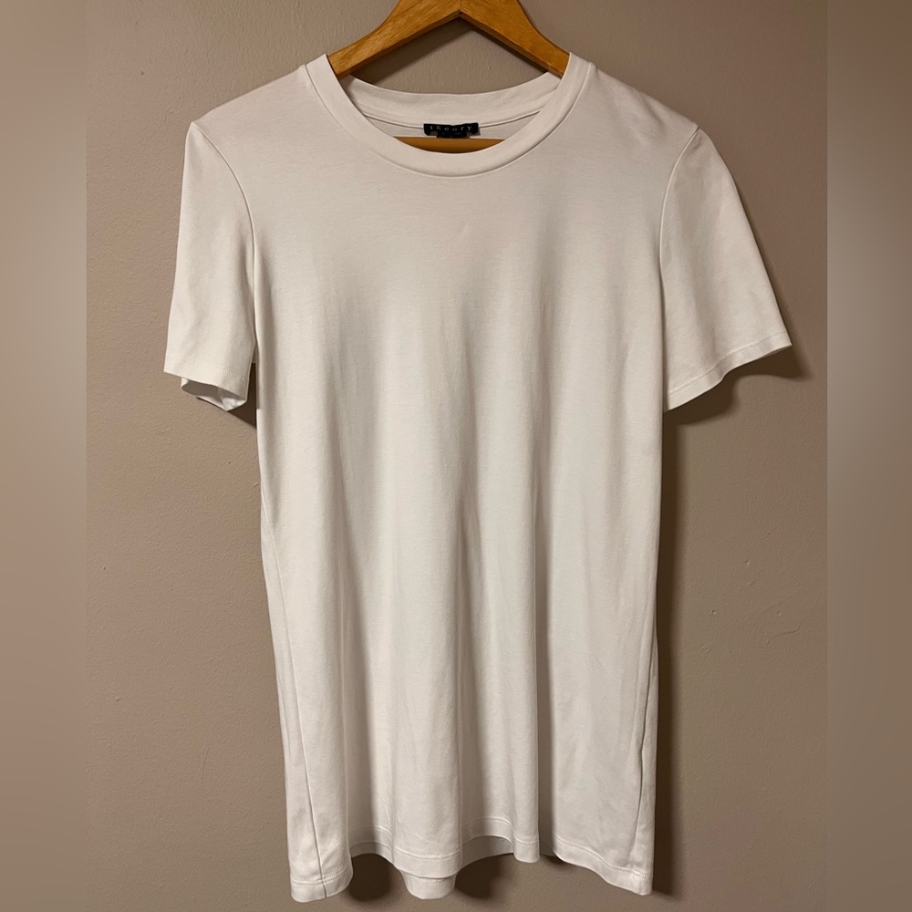 Theory women’s large white tee
